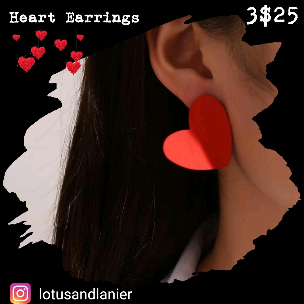 Heart Shaped Earrings 3/$25